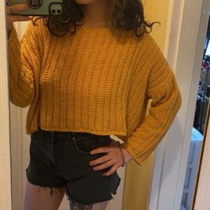 F21 softknit crop sweater